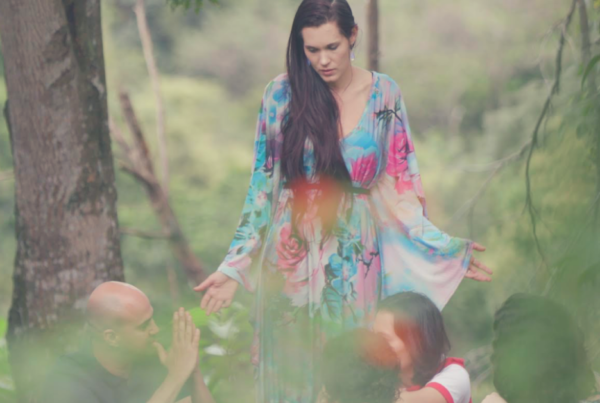 Teal Swan in forest with people - loneliness