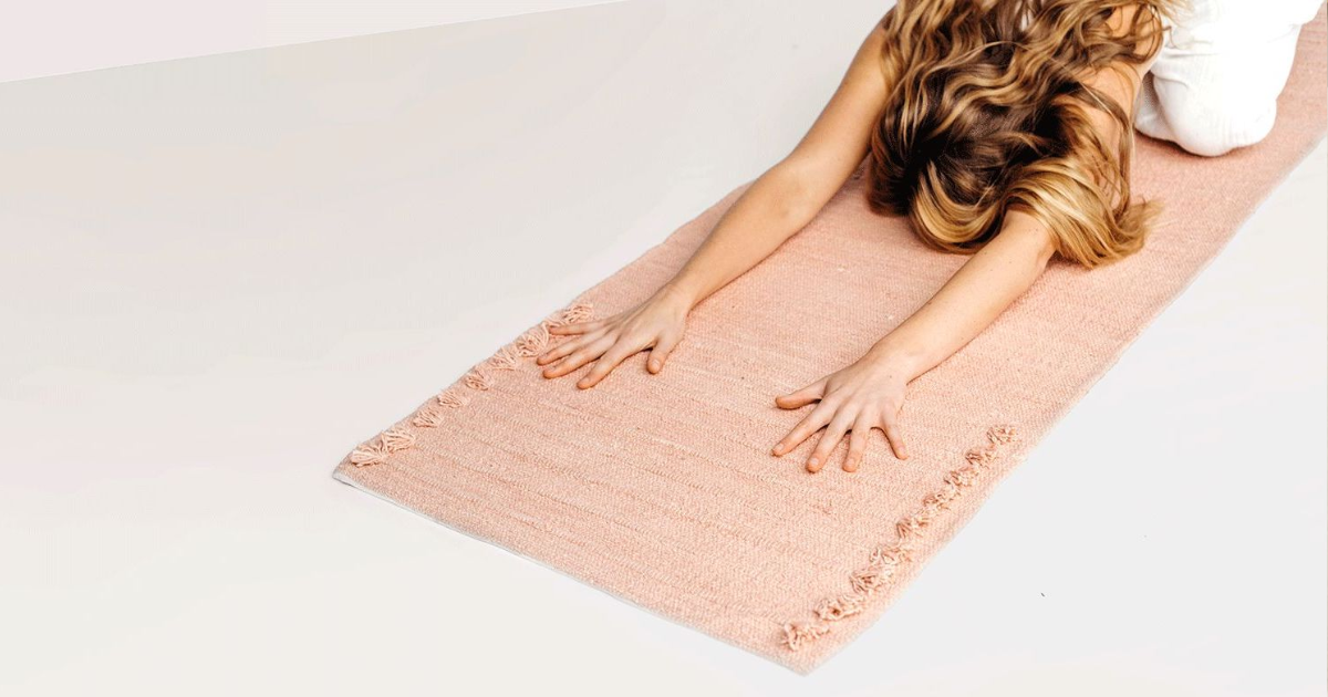 Oko Living Organic Cotton Yoga Mat - Intentional Living Gift Guide Black Friday